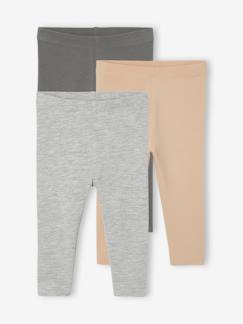 Pack 3 leggings lisos Basics para bebé