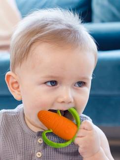 Juguetes- Primera edad-Mordedor de silicona con forma de zanahoria INFANTINO