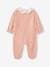 Pijama con cuello de terciopelo personalizable para bebé recién nacido rosa maquillaje 