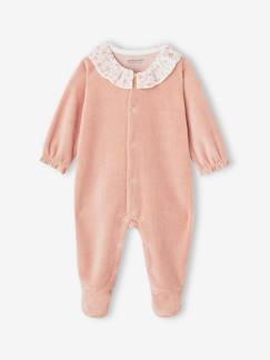 -Pijama con cuello de terciopelo personalizable para bebé recién nacido