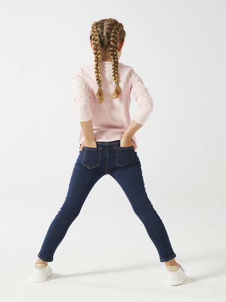 Vaqueros treggings básicos para niña azul jeans+doble stone+stone 