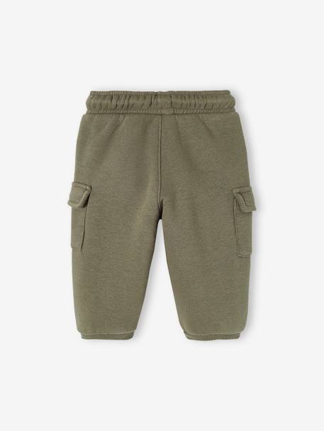 Pantalón de felpa estilo cargo para bebé beige+caqui+gris oscuro 