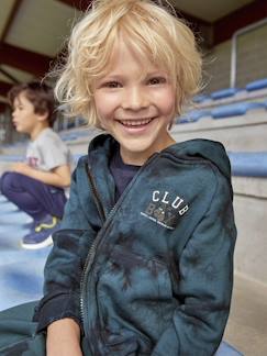 Niño-Ropa deportiva-Sudadera deportiva con capucha y cremallera "tie and dye", niño