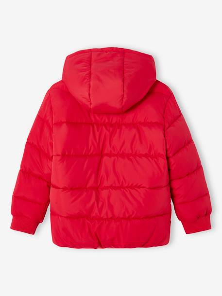 Chaqueta acolchada estilo universitario para niño azul marino+rojo 