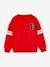 Sudadera cuello redondo estilo universitario para niño rojo 