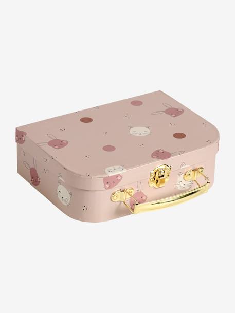 Estuche con doudou y sonajero rosa 