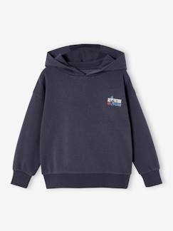 -Sudadera con capucha y motivo en el pecho Basics niño