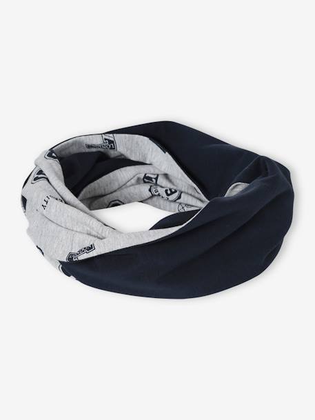 Snood reversible con estampado rock/jaspeado para niño gris jaspeado 