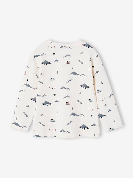 Camiseta motivos montaña para niño crudo 