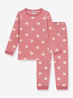 Niña-Pijama corazón de manga larga PETIT BATEAU