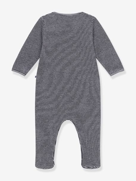 Pijama a rayas PETIT BATEAU rayas azul marino 