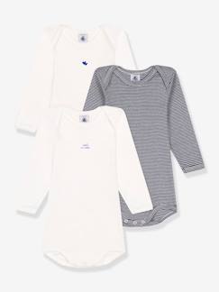 -Pack de 3 bodies de manga larga PETIT BATEAU