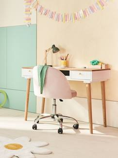 Habitación y Organización-Silla de terciopelo para escritorio, con ruedas, para niño