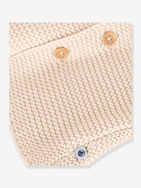 Cárdigan bebé de punto bobo tricot y algodón orgánico PETIT BATEAU beige 