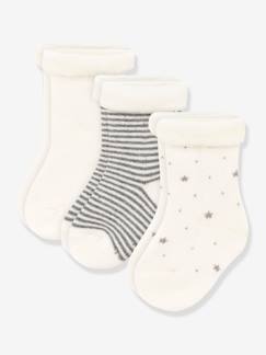 -Pack de 3 pares de calcetines de punto tricot para bebé PETIT BATEAU