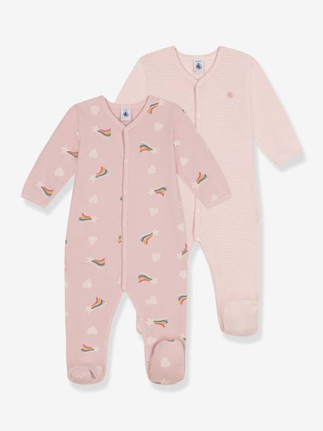 Pack de 2 pijamas PETIT BATEAU rosa 