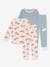 Pack de 2 pijamas PETIT BATEAU rayas azul 