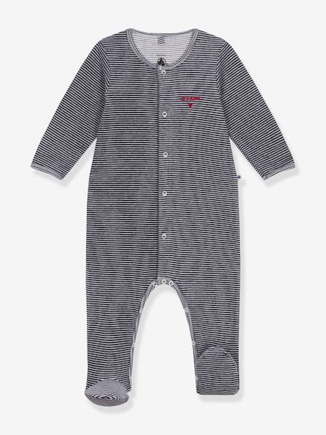 Pijama a rayas PETIT BATEAU rayas azul marino 