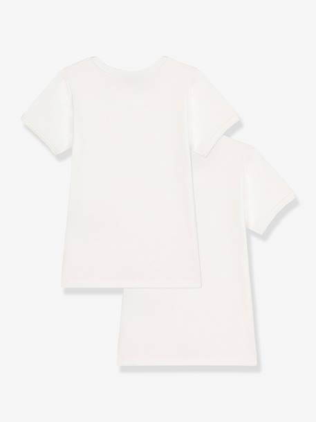 Pack de 2 camisetas de manga corta PETIT BATEAU blanco 