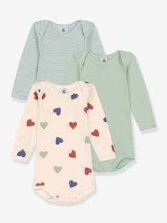 -Pack de 3 bodies de manga larga PETIT BATEAU