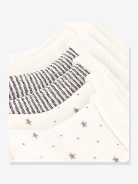 Pack de 3 pares de calcetines de punto tricot para bebé PETIT BATEAU crudo 