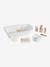 Set de accesorios de baño para muñeco de madera FSC® blanco 