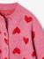 Chaqueta jacquard con corazones para niña rosa viejo 