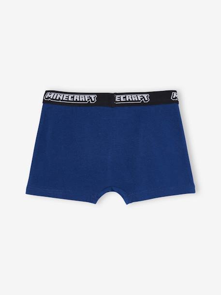 Pack de 3 boxers Minecraft® con motivos azul marino 