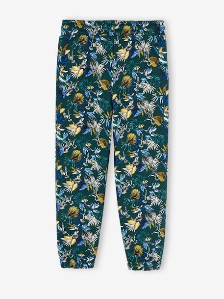 Pantalón de chándal estampado para niña verde estampado 