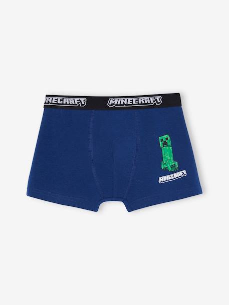 Pack de 3 boxers Minecraft® con motivos azul marino 