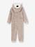 Mono - pijama con capucha morsa niño beige jaspeado 