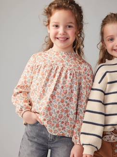 -Blusa de flores para niña