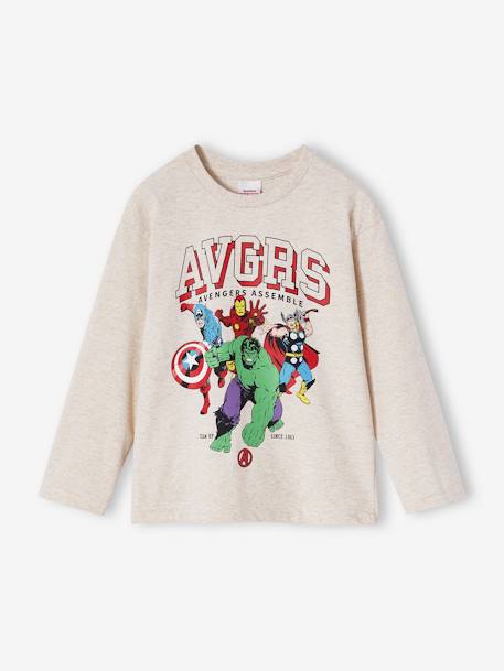 Camiseta Vengadores Marvel® infantil beige jaspeado 