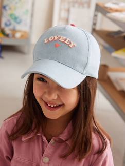 Gorra denim "lovely" para niña