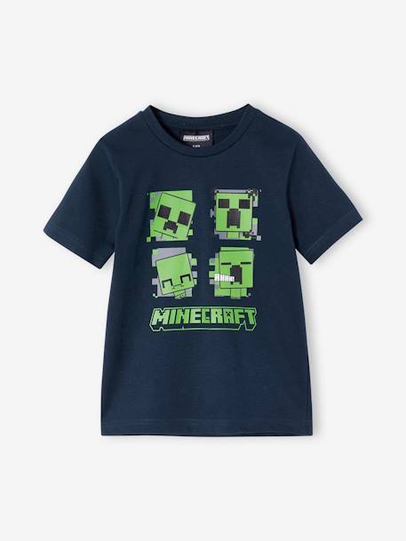 Camiseta Minecraft® de manga corta azul oscuro 