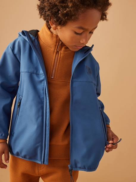 Chaqueta deportiva polar para niño azul 