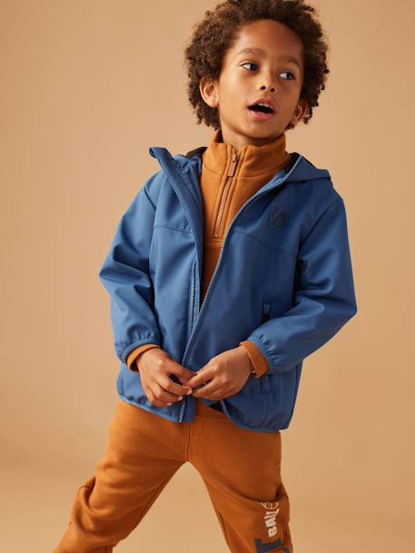 Chaqueta deportiva polar para niño azul 