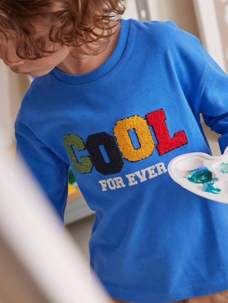 Camiseta cool para niño azul intenso 