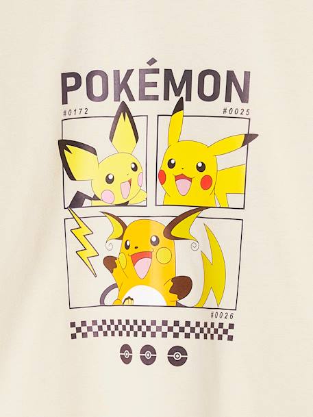 Camiseta Pikachu Evolution Pokémon® infantil beige arena 