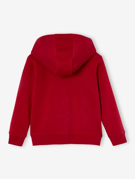 Sudadera con cremallera y capucha para niño - Basics azul oscuro+rojo 