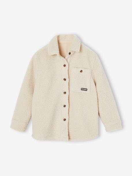 Camisa de sherpa para niño crudo 