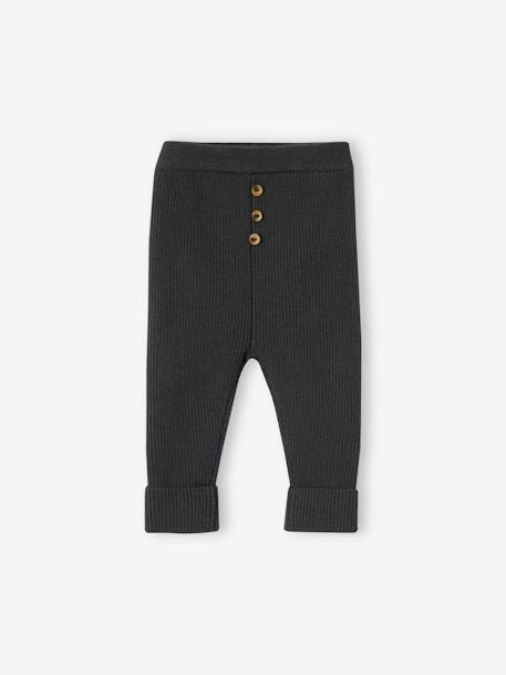 Bebé-Pantalones, vaqueros -Leggings evolutivos de punto tricot para bebé