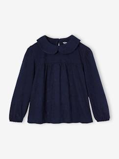 Niña-Camisetas-Camisetas-Blusa con bordado inglés para niña