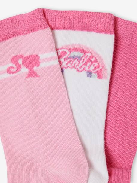 Pack de 3 pares de calcetines Barbie® infantiles lote rosa 