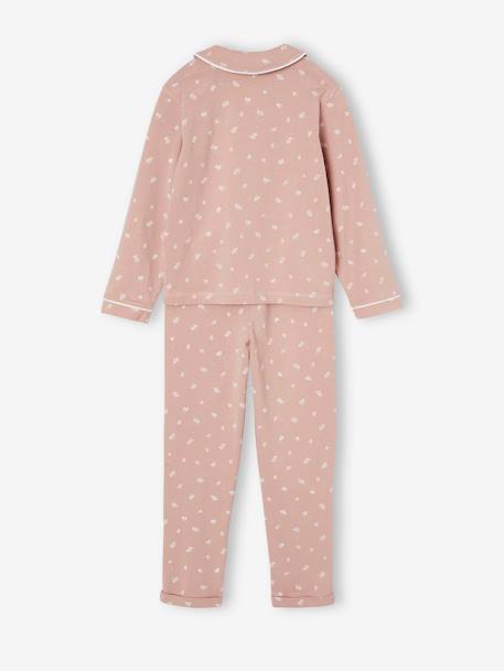 Pijama estampado con cuello Peter Pan personalizable para niña rosa rosa pálido 