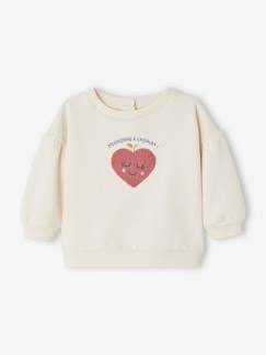 -Sudadera corazón de rizo para bebé