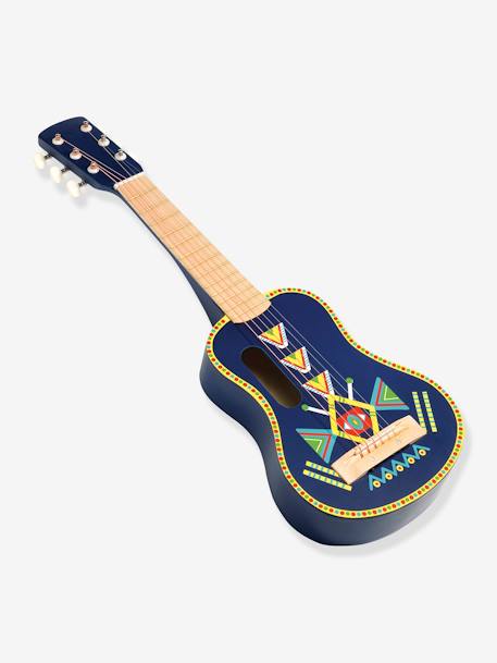 Guitarra animambo con 6 cuerdas de metal DJECO azul 