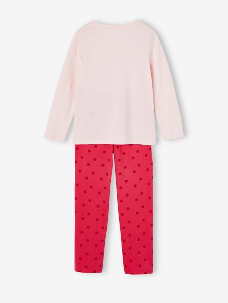 Pijama niña Basics motivo 'Club des rêveuses' con purpurina rosa frambuesa 