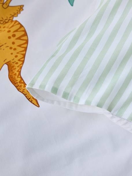 Conjunto de cama infantil Magicouette DINOSAURIOS blanco estampado 