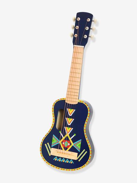 Guitarra animambo con 6 cuerdas de metal DJECO azul 